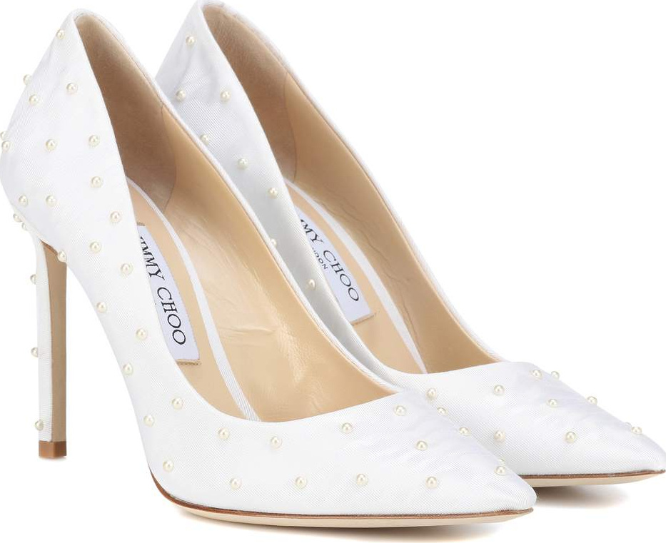 Jimmy Choo Romy 100 embellished pumps
