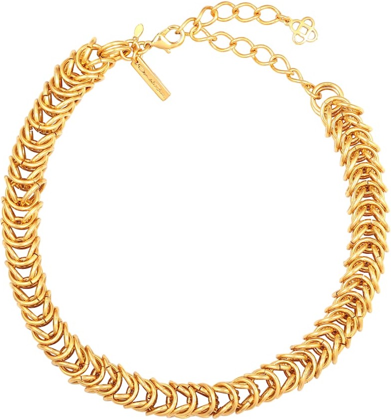 Oscar De La Renta Tubular chain-link necklace
