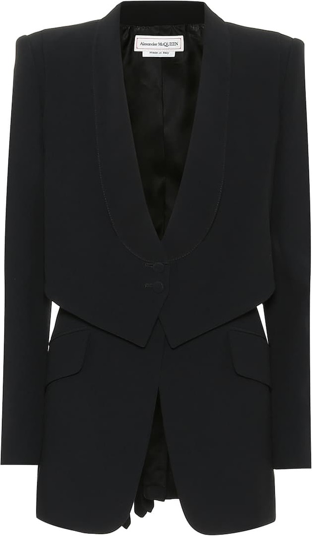 Alexander McQueen Crêpe blazer