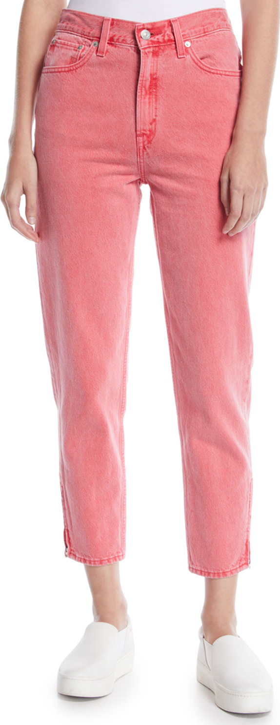 LEVI’S High-Waist Tapered-Leg Ankle-Length Mom Jeans