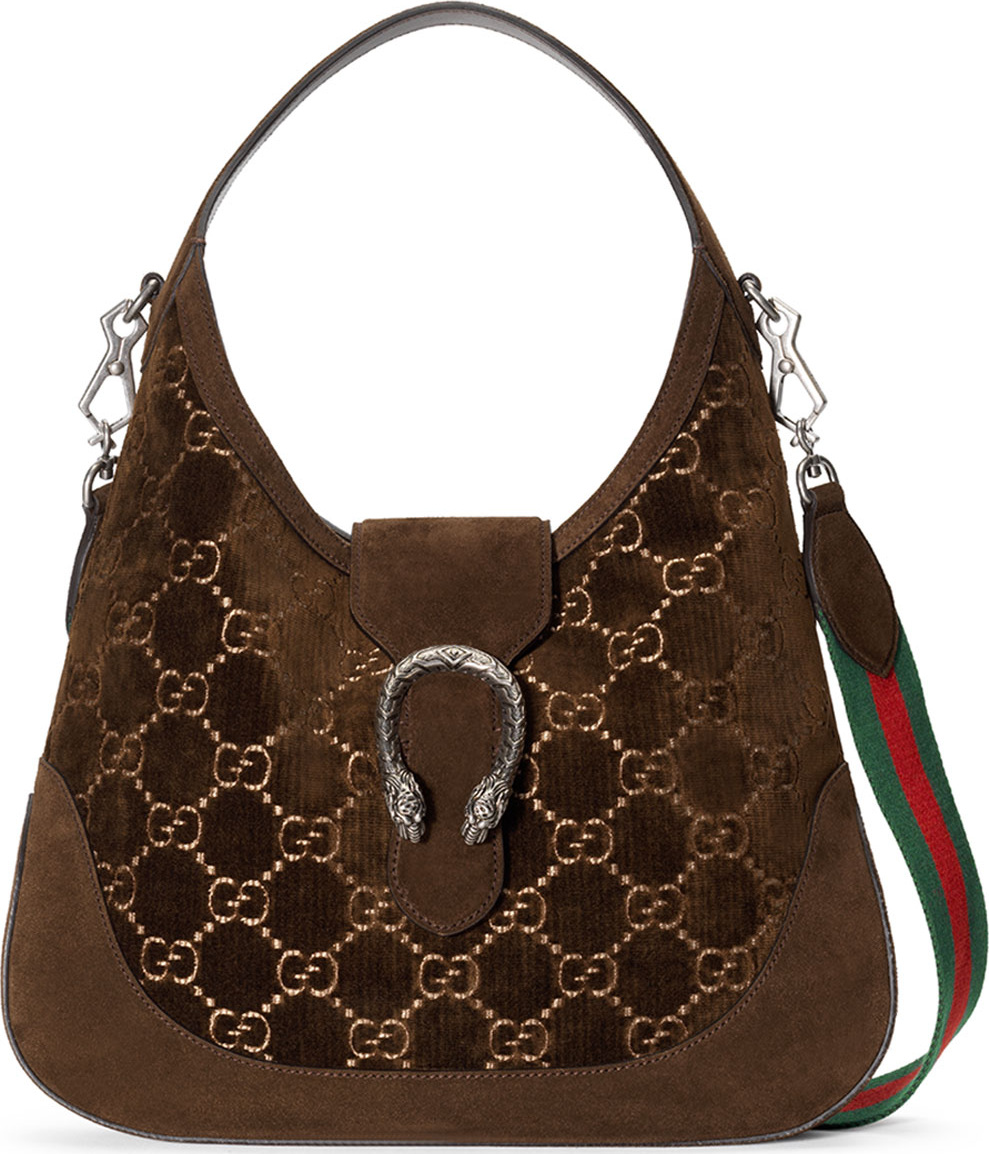 Gucci Dionysus Medium GG Velvet Hobo Bag