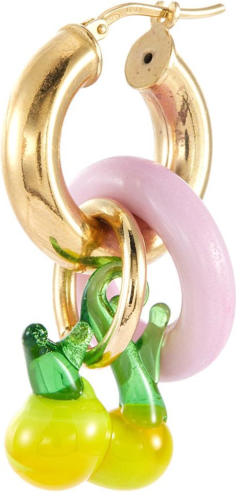 Gaviria Baby One More Time crystal 18k gold-plated silver earrings