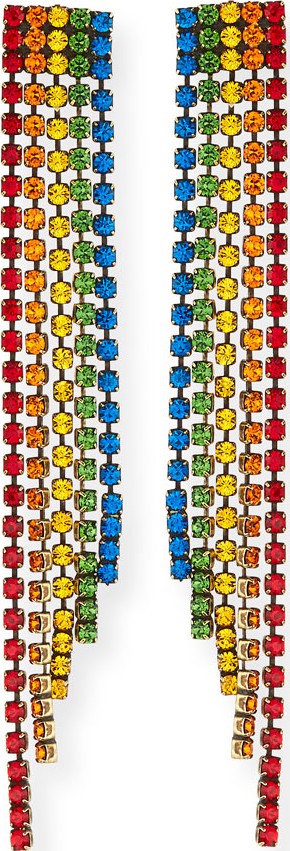 Auden Rainbow Crystal Fringe Earrings