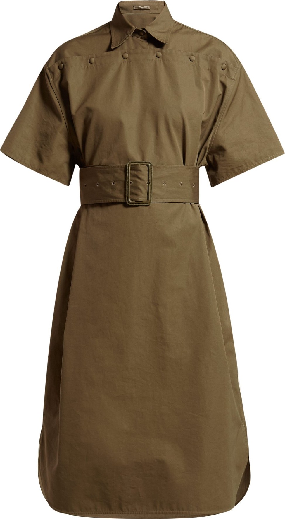 Bottega Veneta Belted cotton-poplin shirtdress