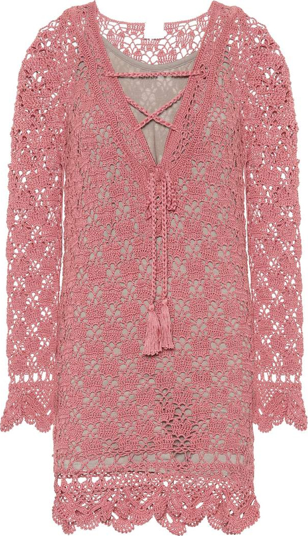 Anna Kosturova Summer cotton crochet dress