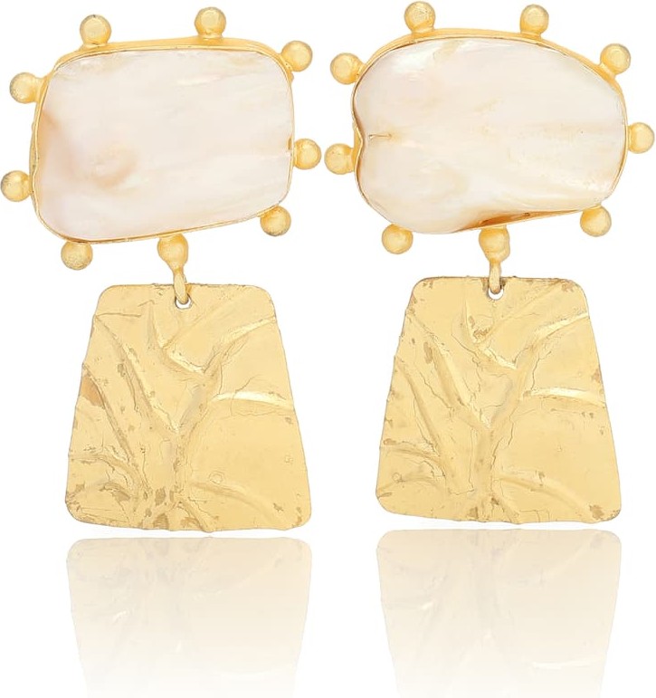 Peet Dullaert Laloc 14kt gold-plated pearl earrings