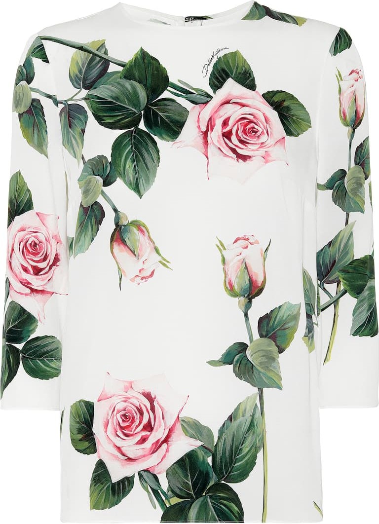 Dolce & Gabbana Floral silk top