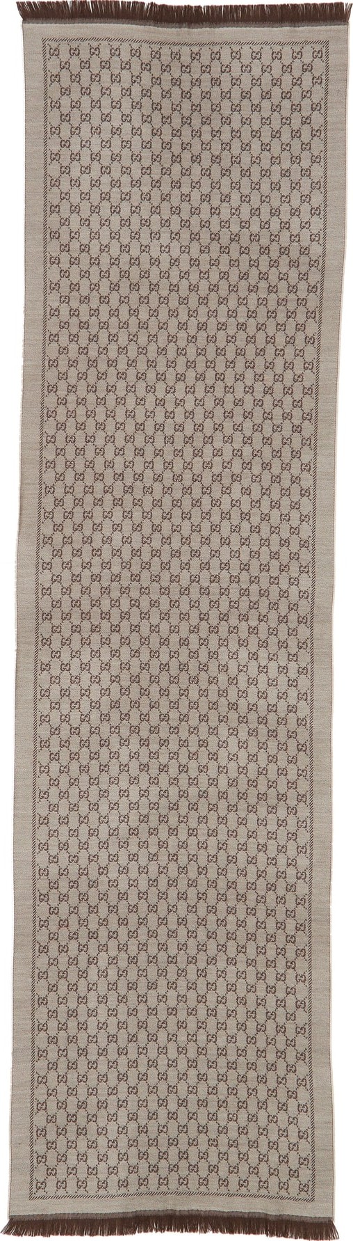 Gucci GG Jacquard Wool Scarf