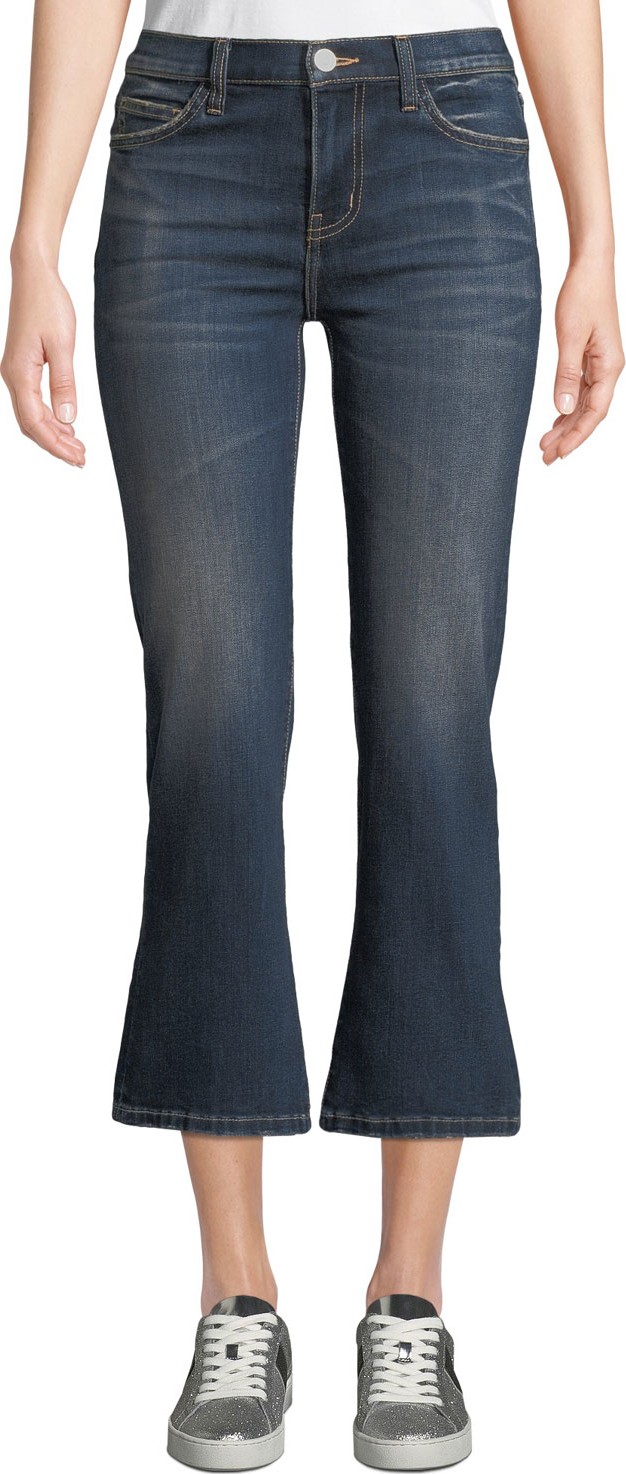 Current/Elliott The Kick Cropped Flare-Leg Jeans