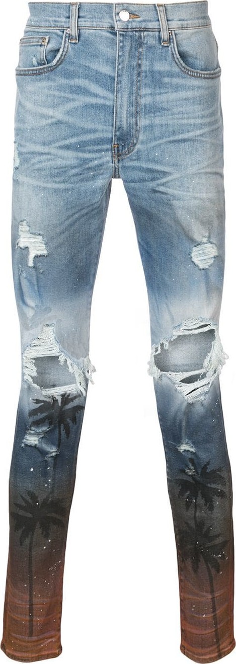 Amiri palm thrasher distressed skinny jeans