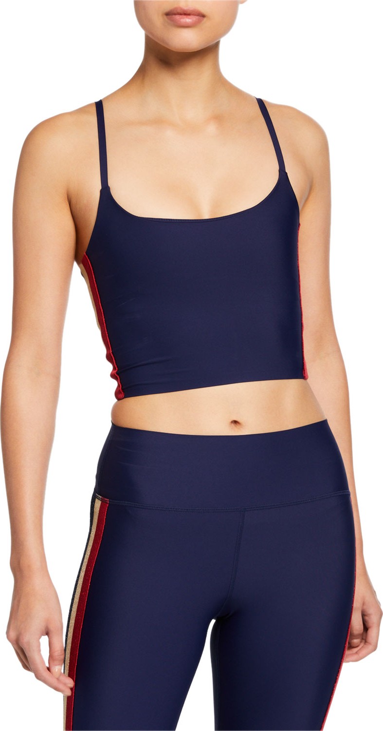 Spiritual Gangster Shimmer Stripe Practice Cami