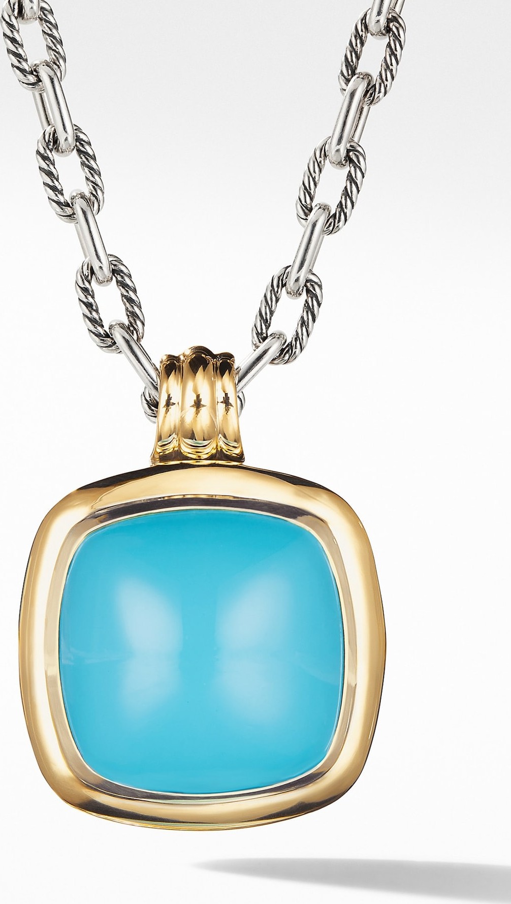 David Yurman Albion Reconstituted Turquoise Amulet Enhancer