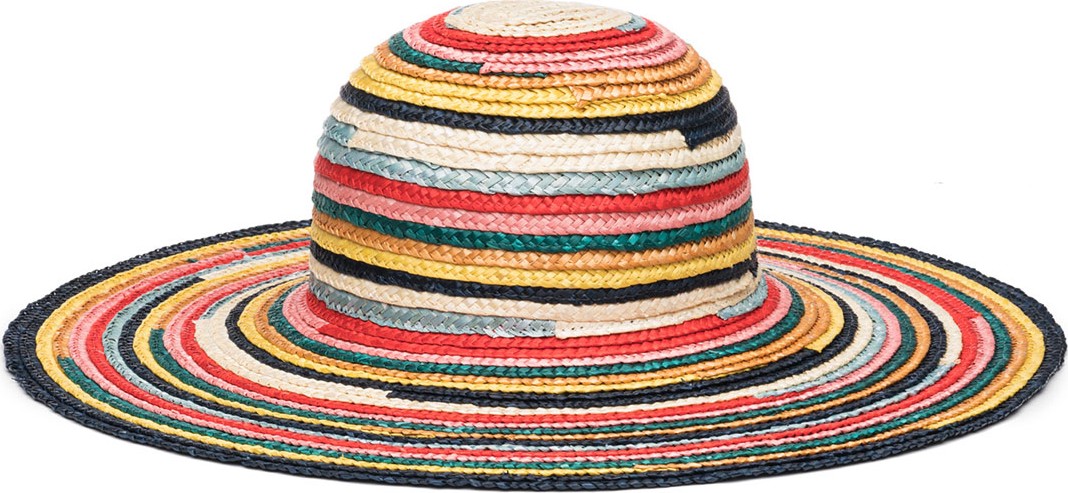 Eugenia Kim Bunny Multicolored Wide-Brim Straw Sun Hat