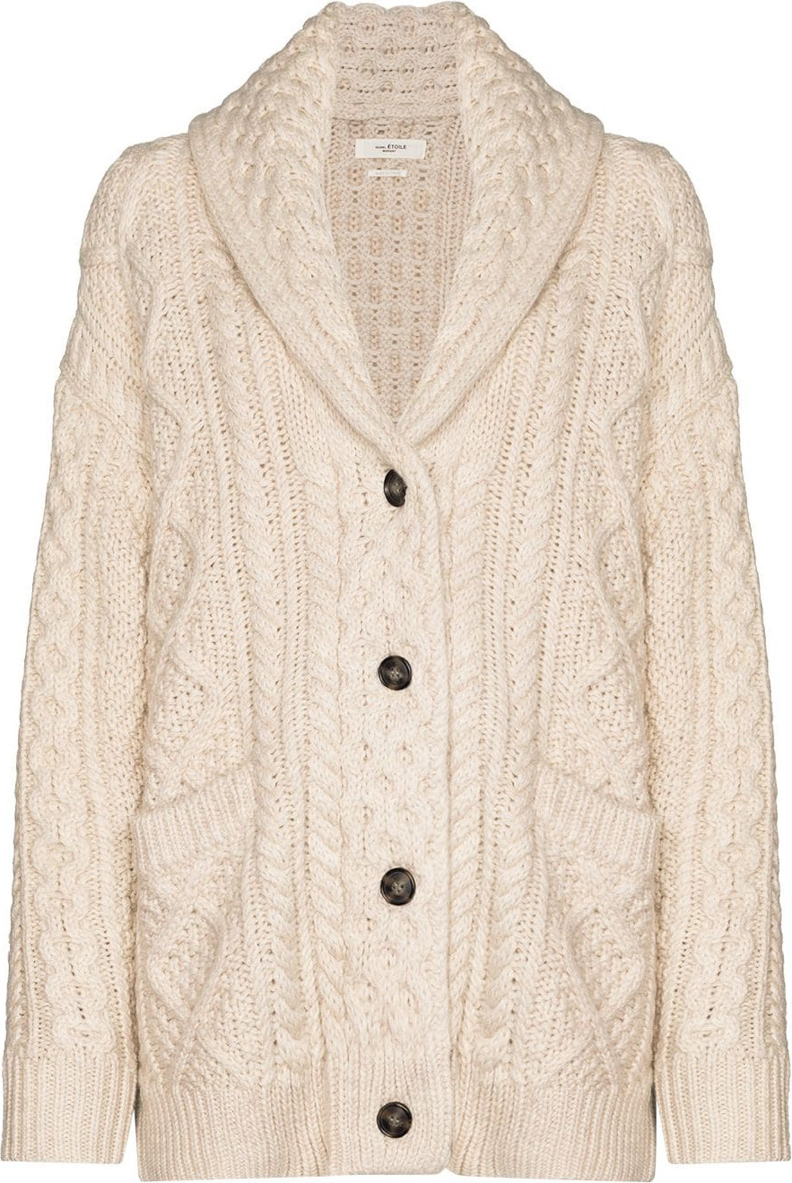 Isabel Marant Etoile - Regan cable-knit cardigan