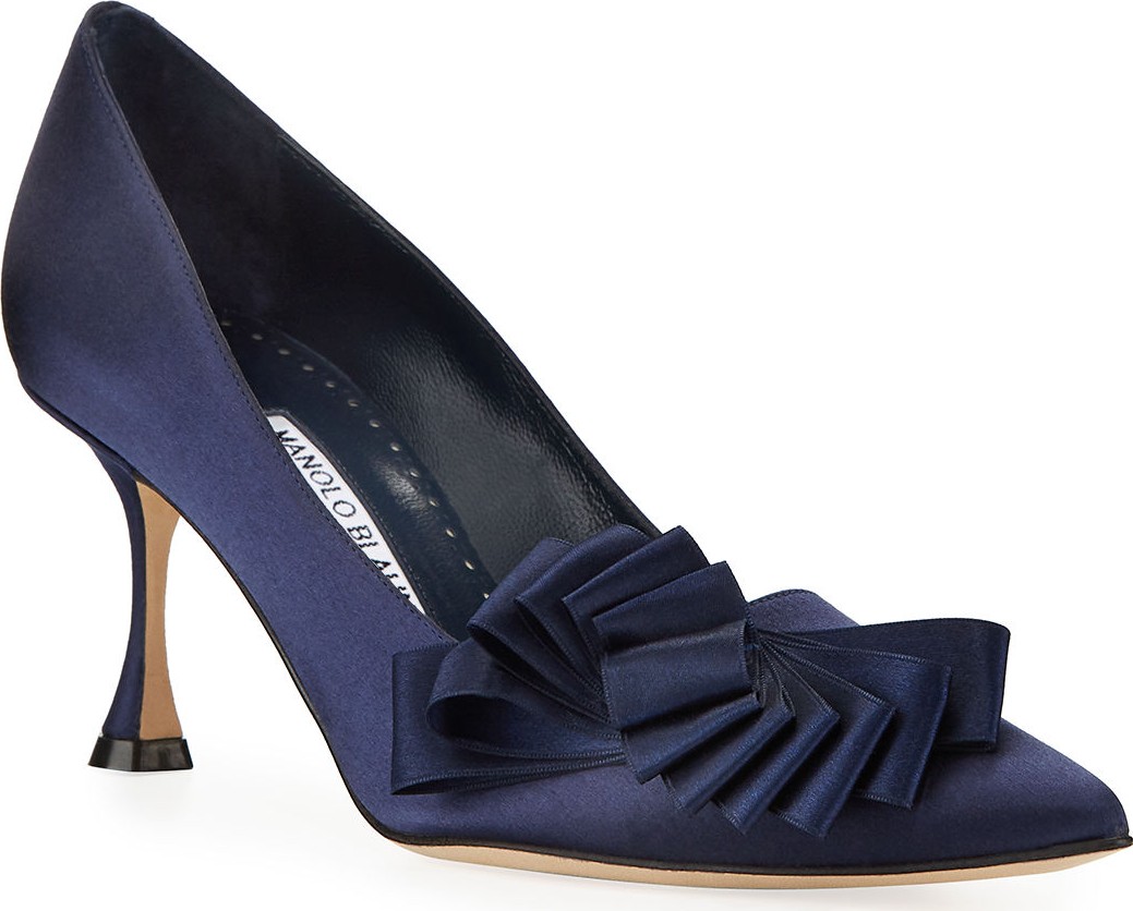 Manolo Blahnik Josima 70mm Pumps With Ribbon