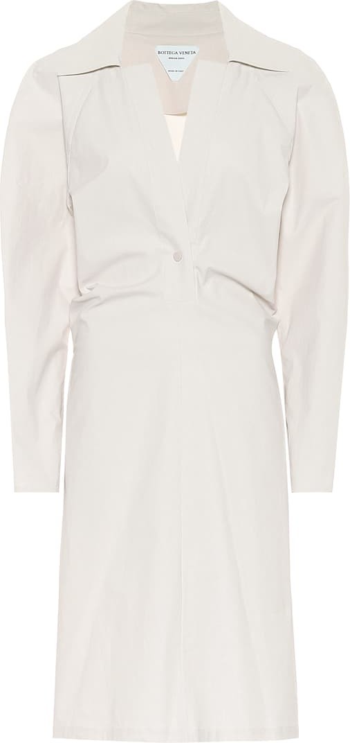 Bottega Veneta Cotton-blend midi dress