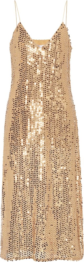 Caroline Constas Sequined midi dress