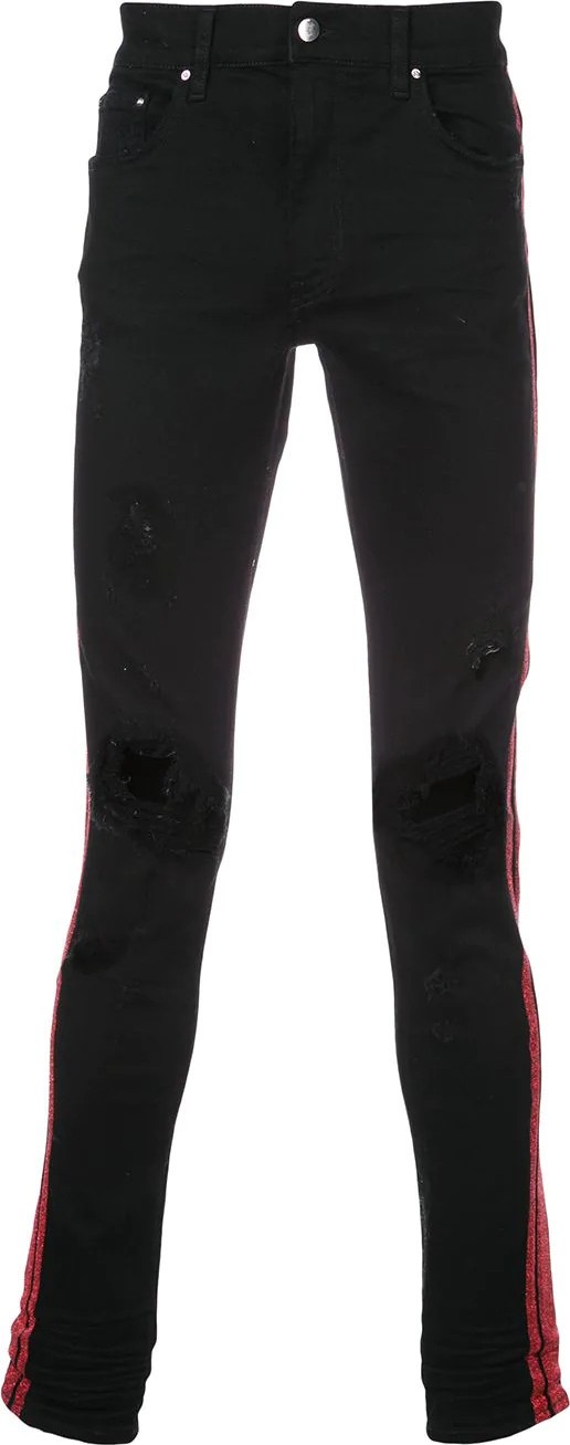 Amiri glitter stripe track jeans