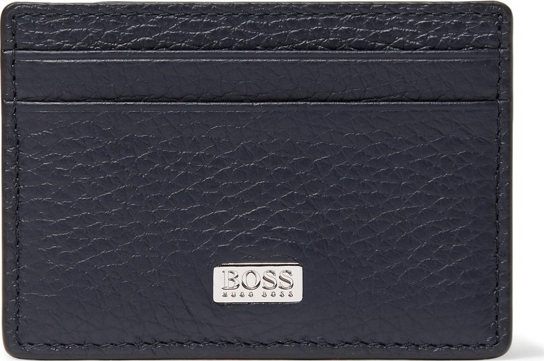 HUGO BOSS Full-Grain Leather Cardholder