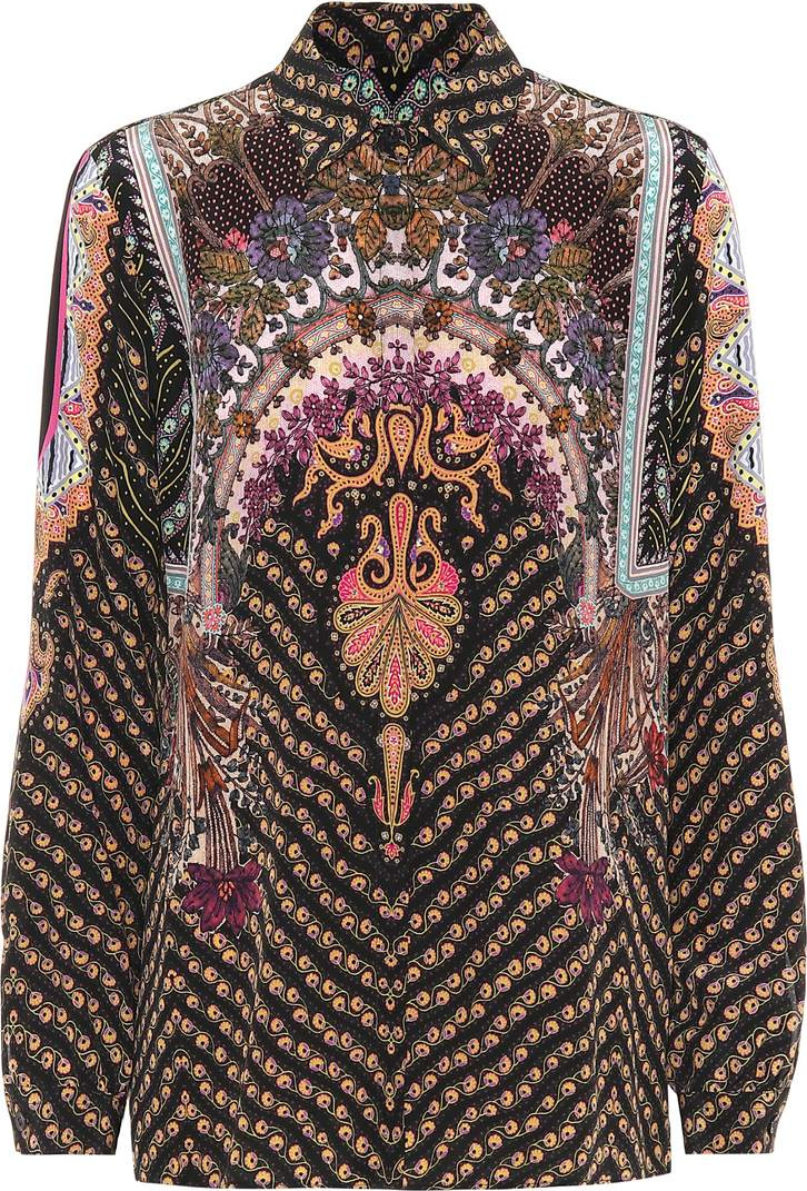 Etro Printed silk shirt