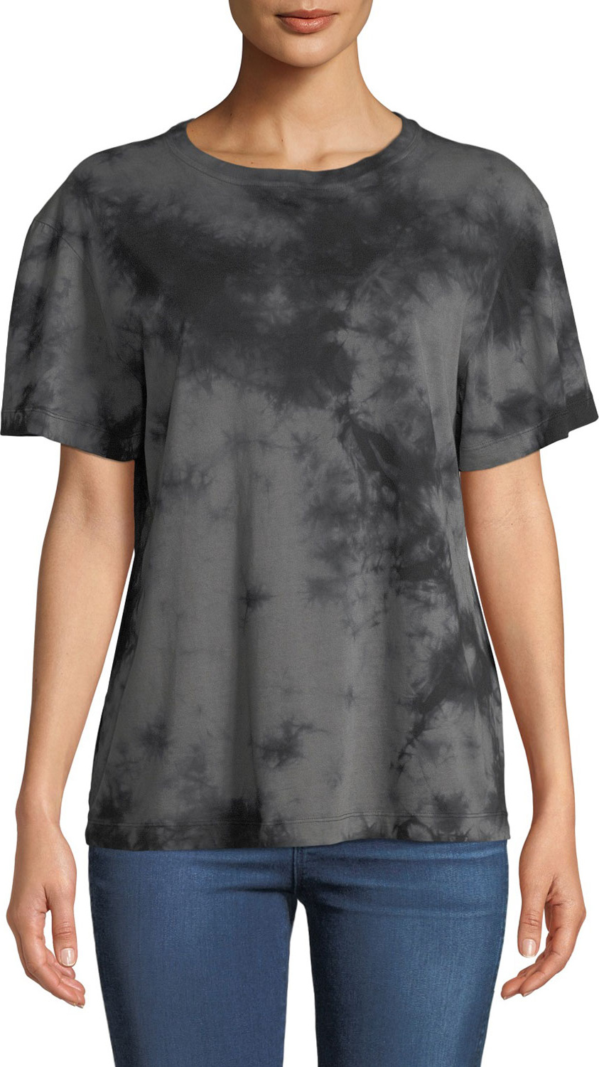 Helmut Lang Tie-Dye Logo Crewneck Tee