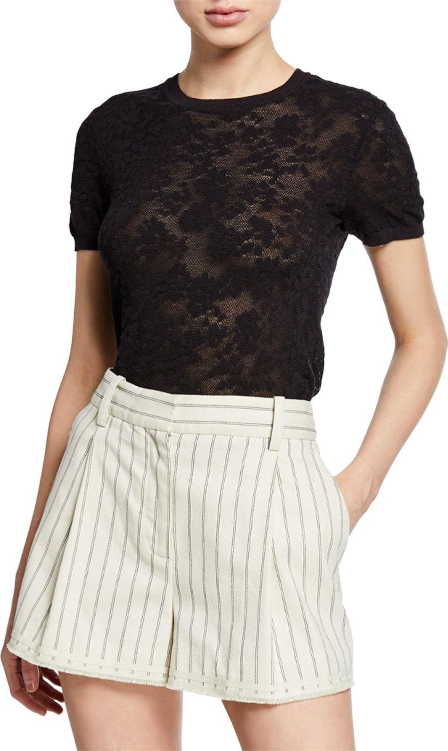 Rag & Bone Perry Crewneck Lace Tee