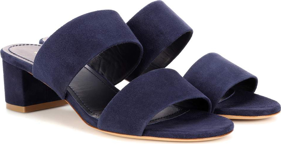 Mansur Gavriel 40mm Double Strap suede sandals