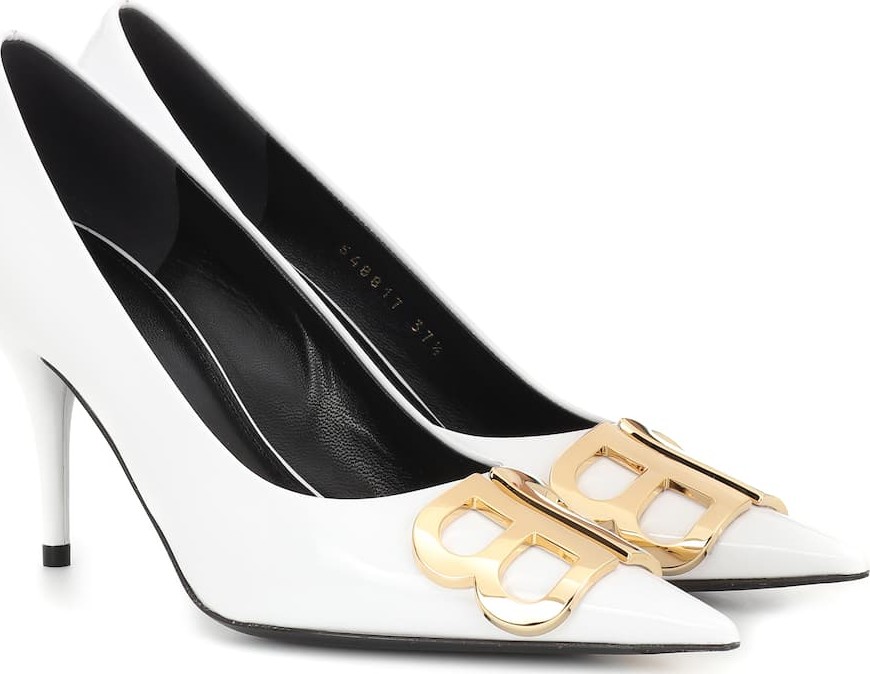 Balenciaga BB patent leather pumps