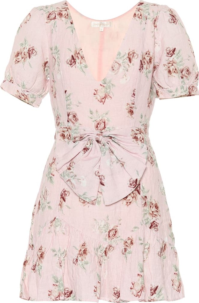 LOVESHACKFANCY Lena floral linen dress