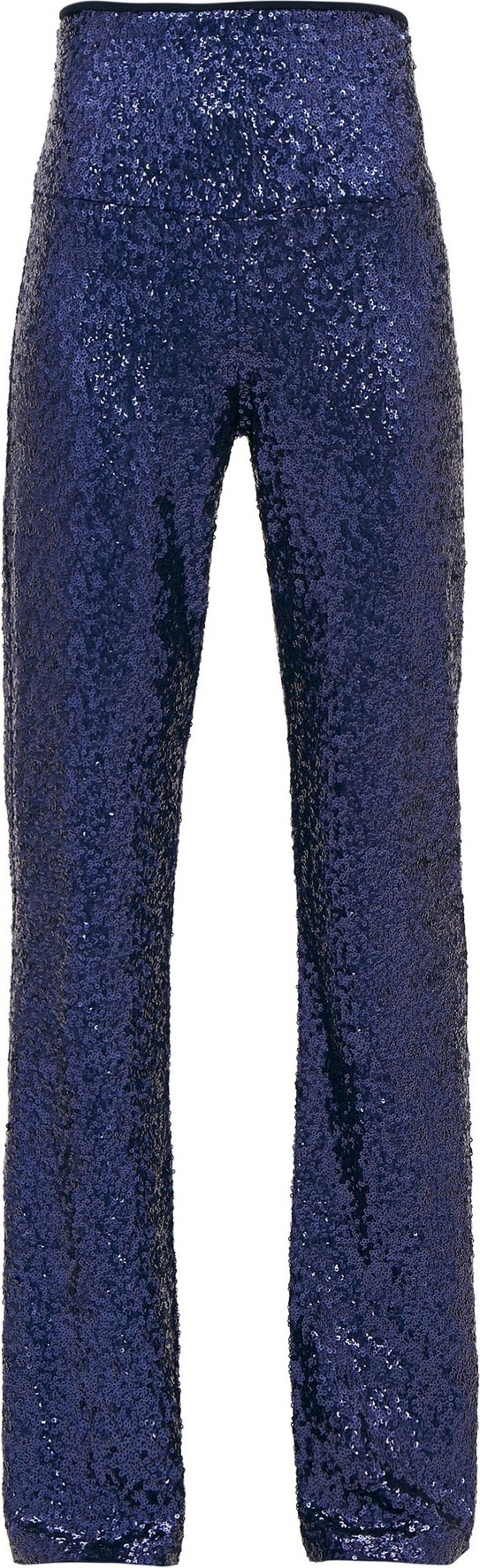Norma Kamali High-rise sequinned flared trousers