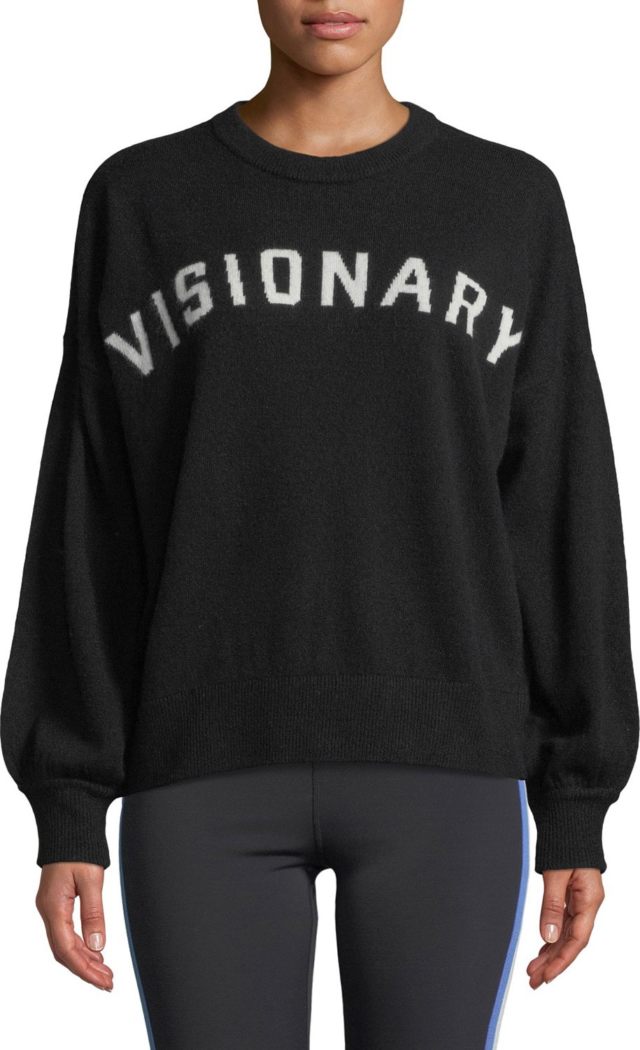 Spiritual Gangster Visionary Wool-Cashmere Intarsia Sweater