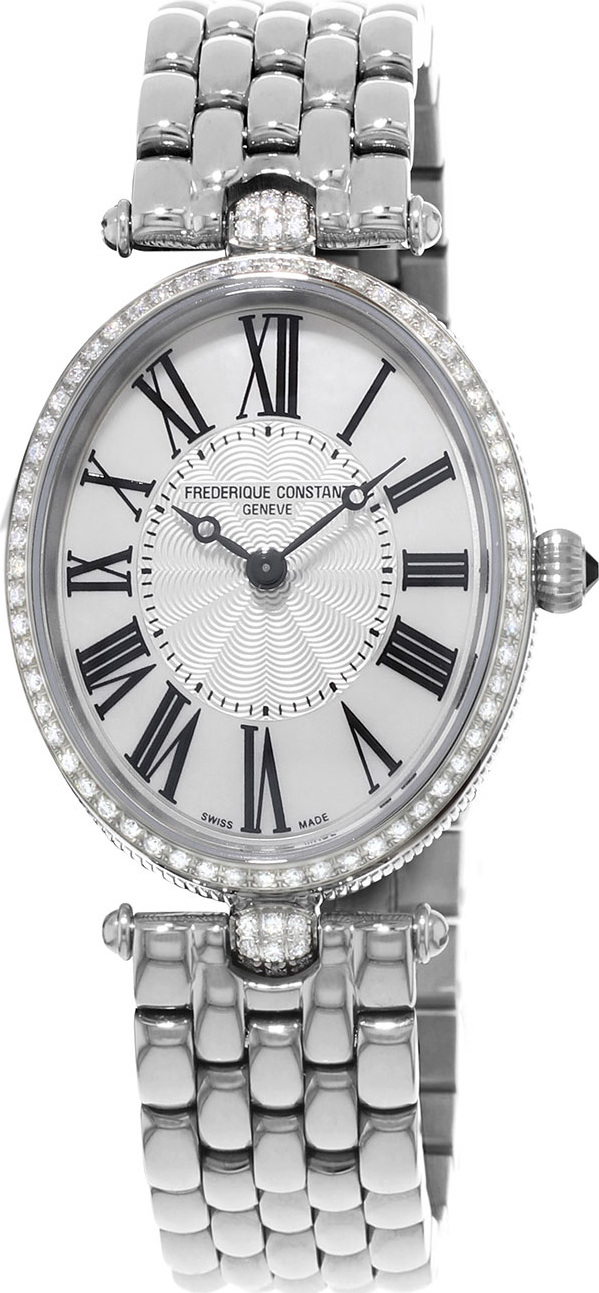 Frederique Constant Ladies' Classics Art Deco Stainless Diamond Watch
