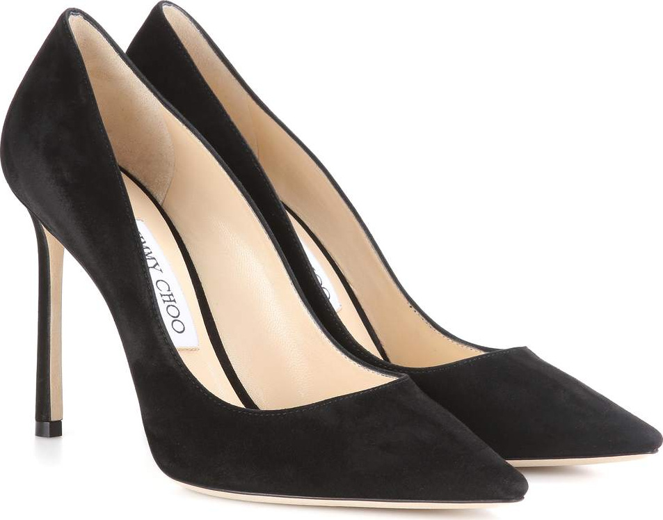 Jimmy Choo Romy 100 suede pumps