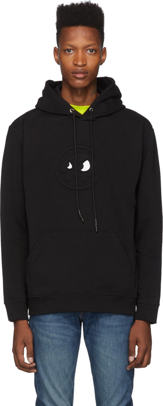 McQ - Alexander McQueen Black Embossed Chester Hoodie