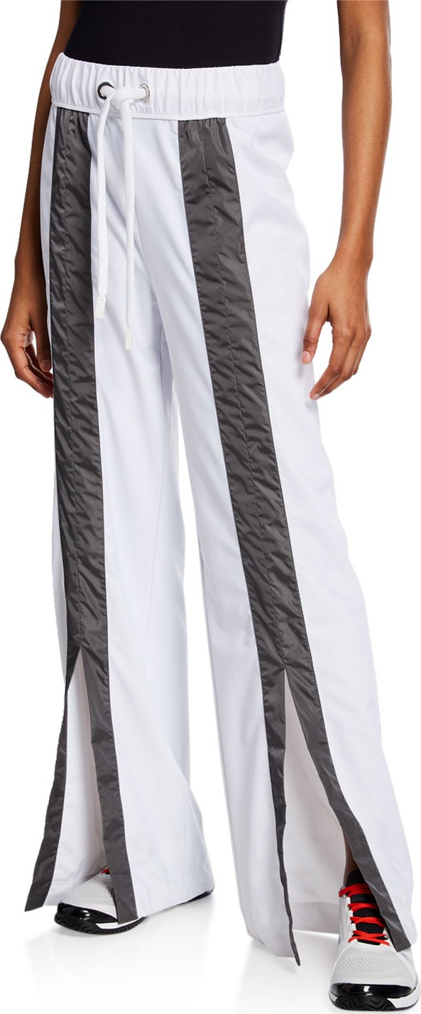 NO KA'OI Kimi Split-Front Drawstring Track Pants