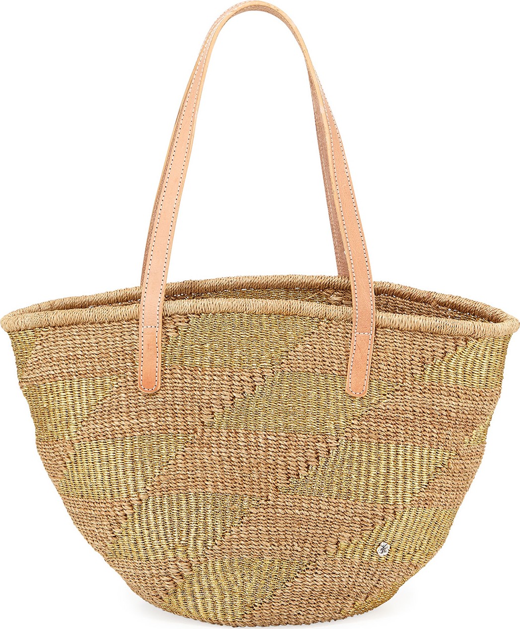 Flora Bella Lampione Abaca Shoulder Tote Bag
