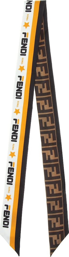 Fendi FENDI MANIA printed silk scarf