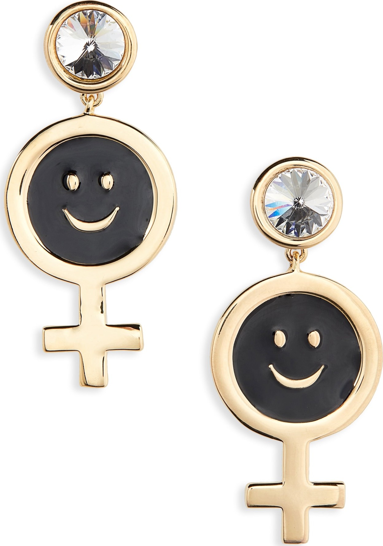 Jiwinaia Mini Female Smiley Earrings