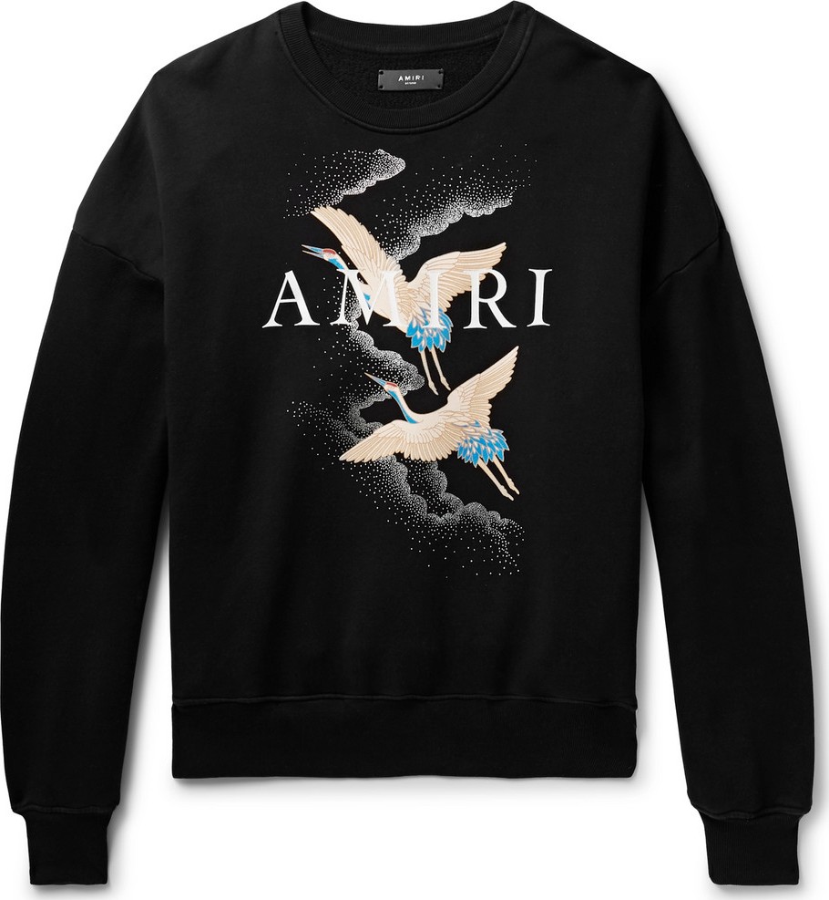 Amiri Oversized Logo-Print Loopback Cotton-Jersey Sweatshirt