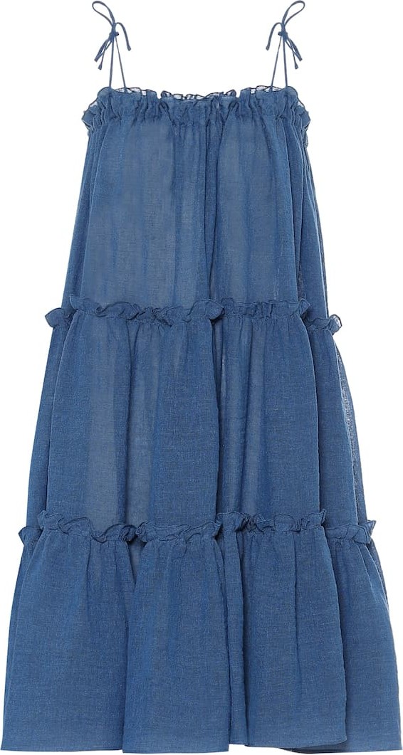 Lisa Marie Fernandez Linen-blend maxi dress