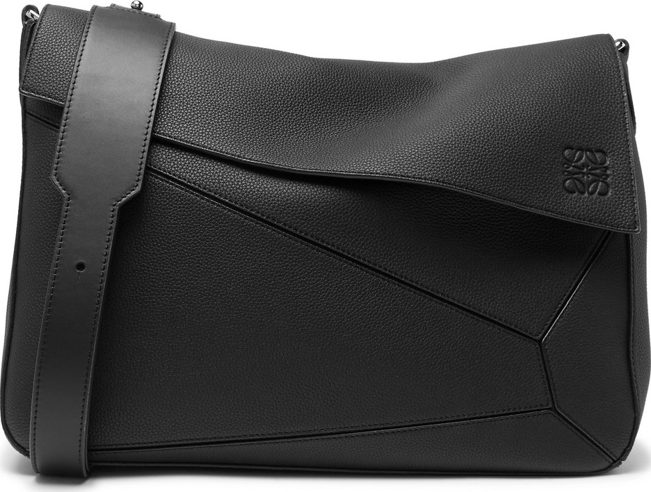 LOEWE Puzzle Full-Grain Leather Messenger Bag