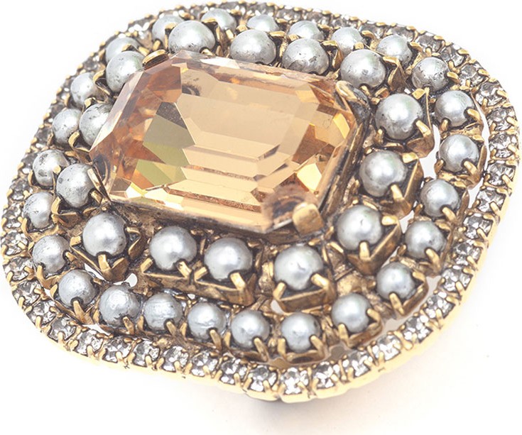 Dylanlex Etta Silver & Gold-Plate Statement Ring