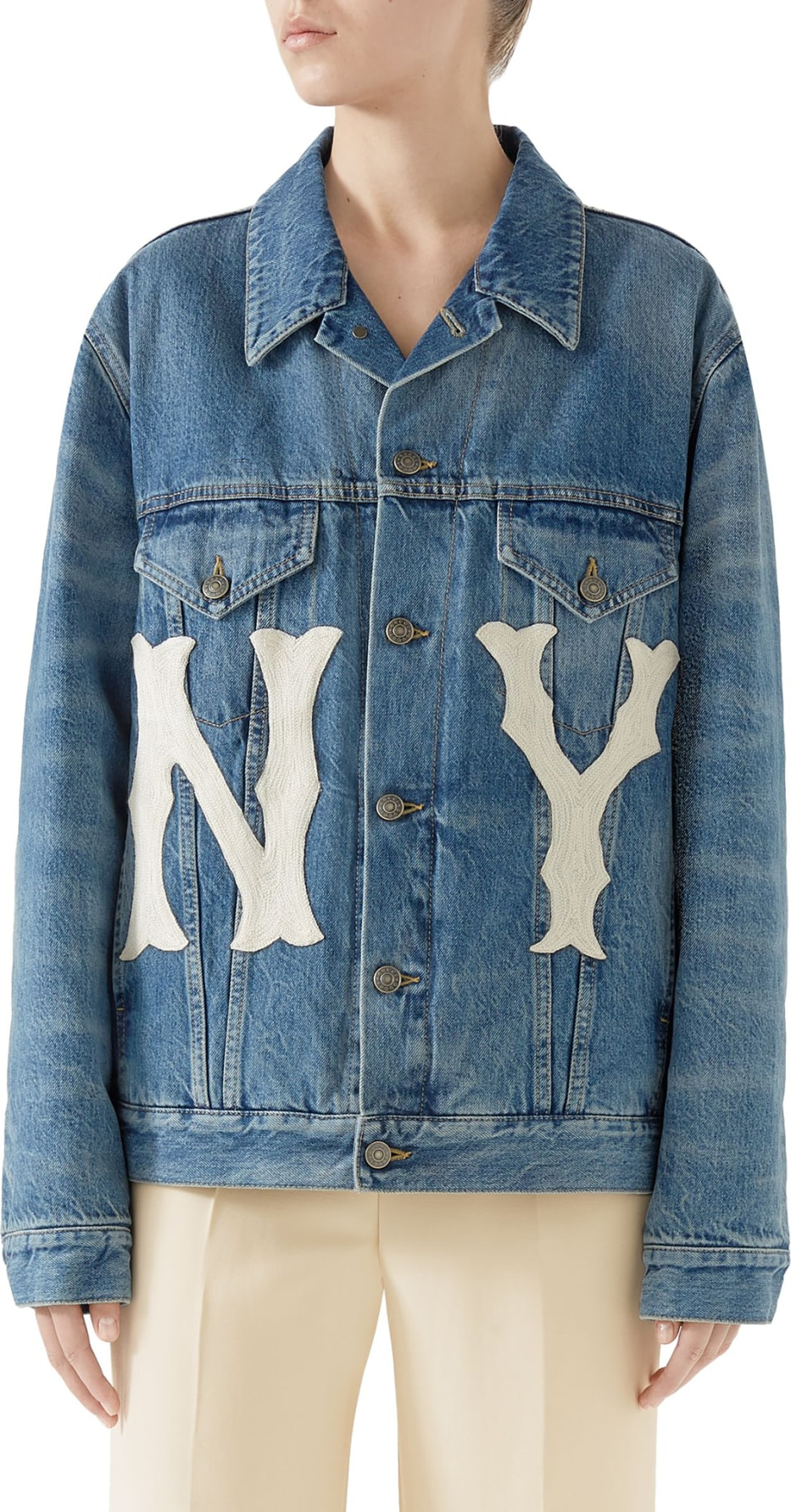 Gucci NY Patch Denim Jacket