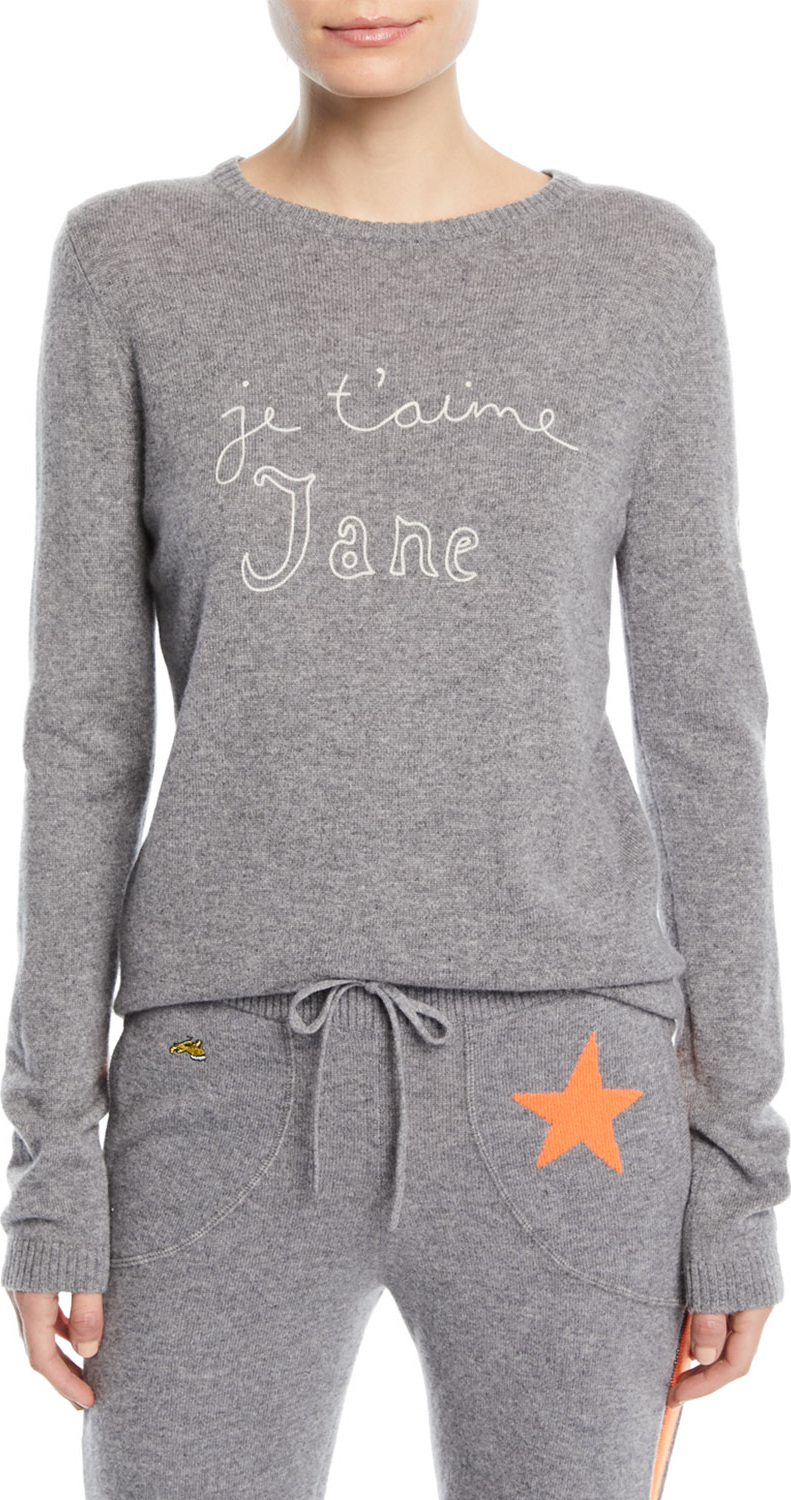 Bella Freud Je T'aime Jane Cashmere Sweater