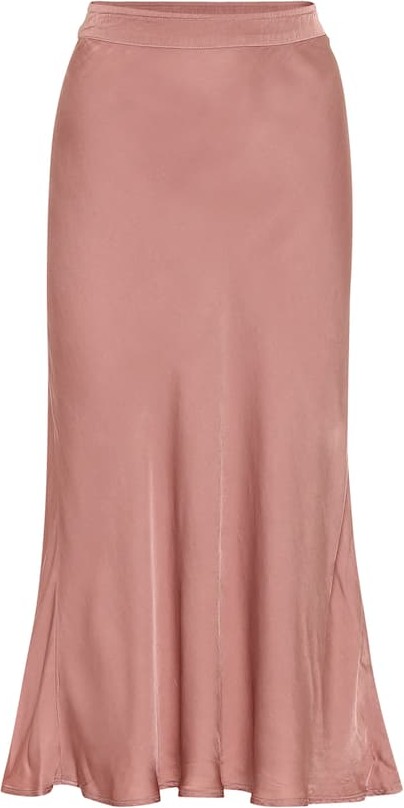 Velvet By Graham & Spencer Calissa satin midi skirt