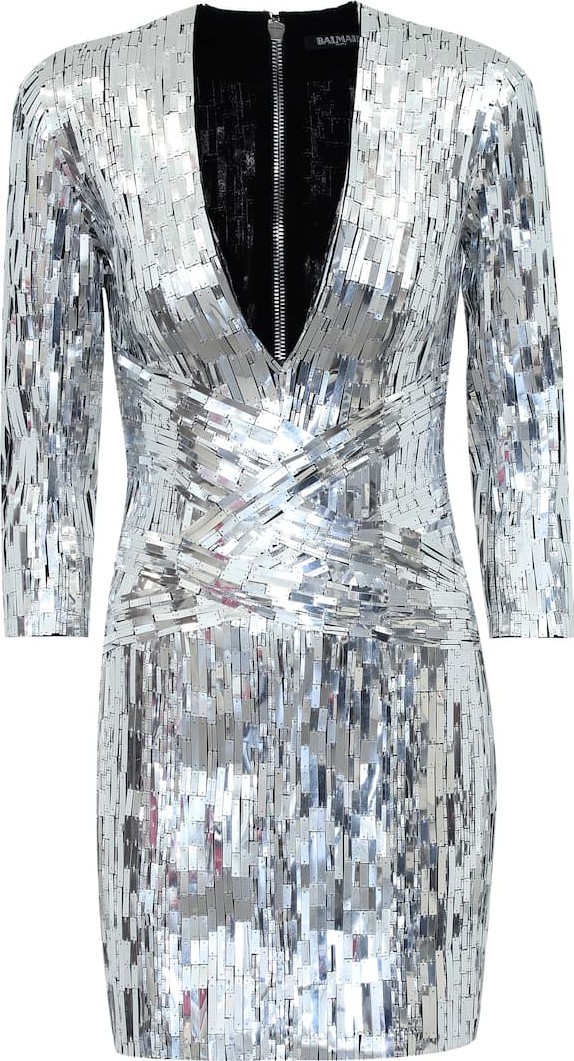 Balmain Embellished minidress