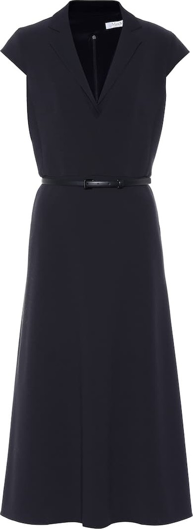 Max Mara Silvia wool-blend midi dress