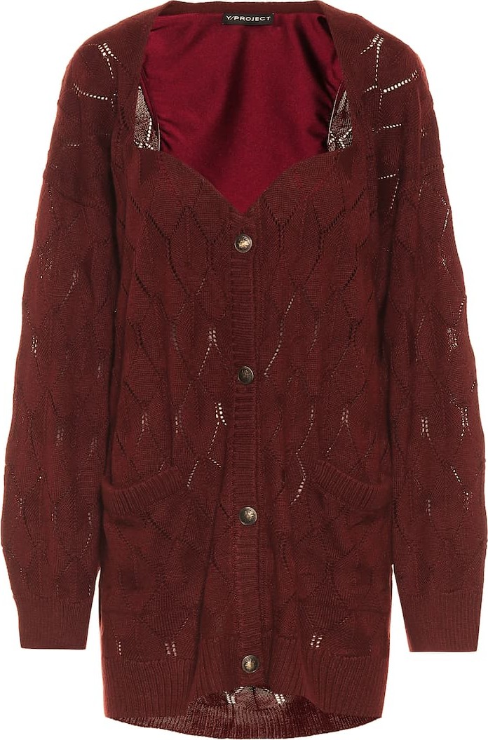 Y/Project Wool-blend cardigan
