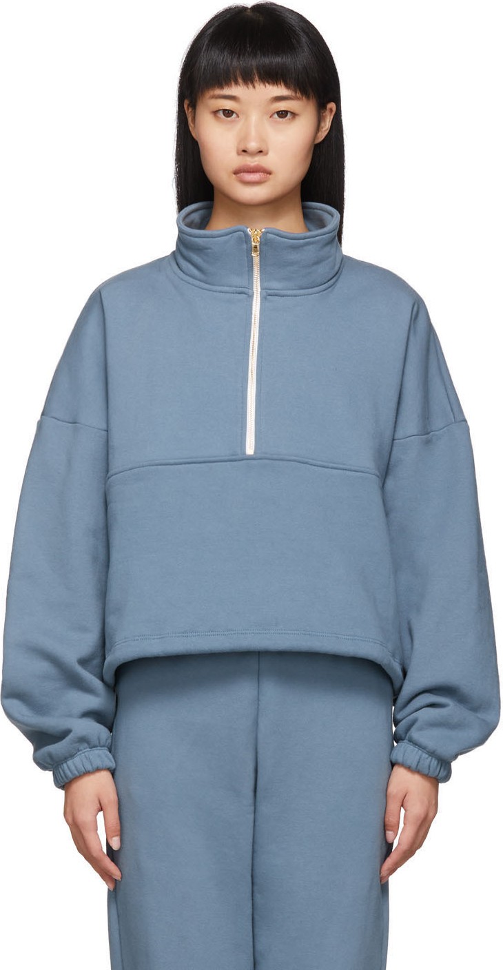 Gil Rodriguez Blue Diana Half-Zip Sweatshirt