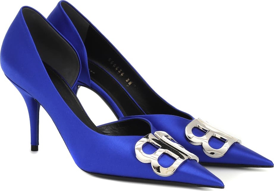 Balenciaga BB satin pumps